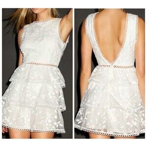 Lulu's White Lace Mini Dress